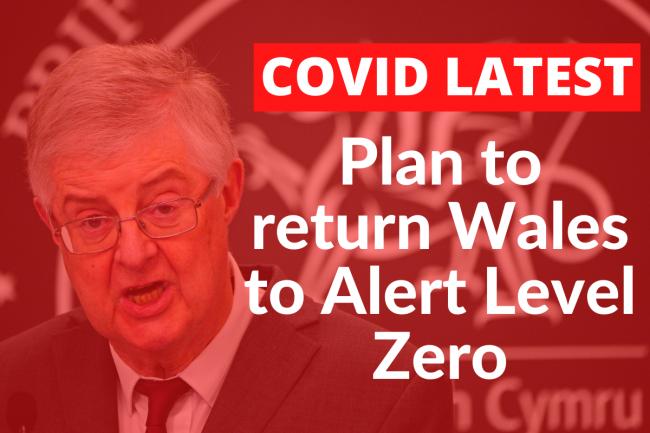 Plan to return Wales to Alert Level Zero to be outlined today