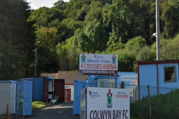 Colwyn Bay FC's Four Crosses Construction Arena. Photo: GoogleMaps