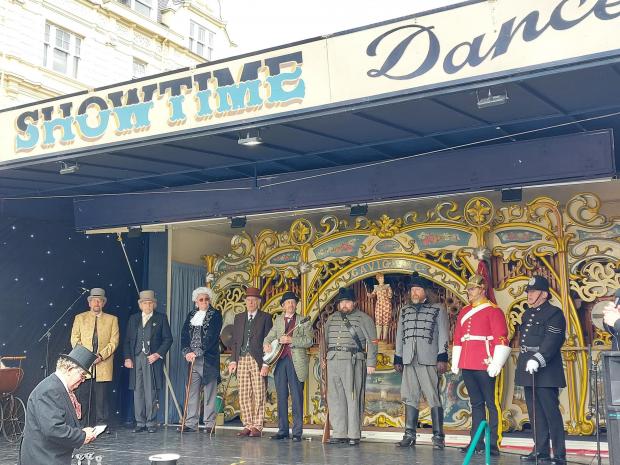 North Wales Pioneer: The men's Victorian dress competition at the Extravaganza