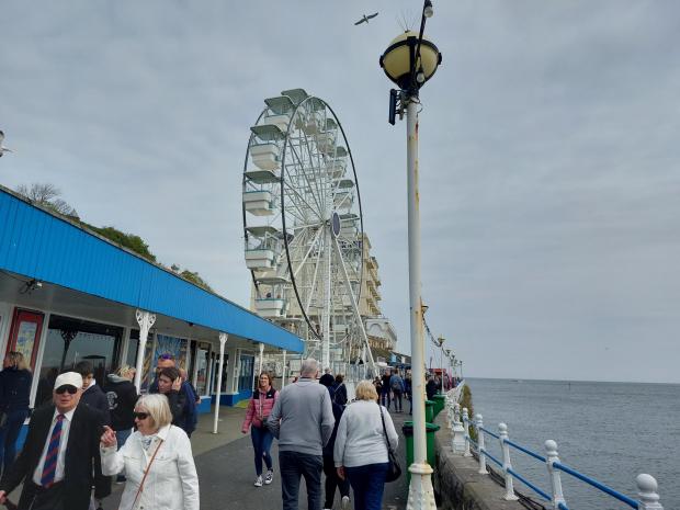 North Wales Pioneer: The Ferris wheel at Llandudno Pier on the first day of the extravaganza