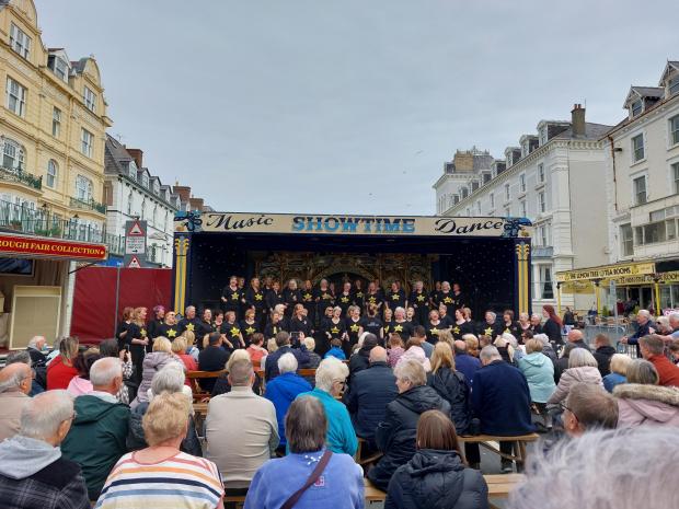 North Wales Pioneer: Rock Choir North Wales performing at the extravaganza