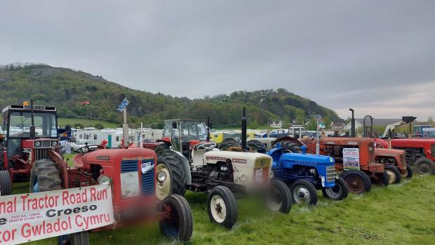 North Wales Pioneer: A selection of tractors at the Llandudno Transport Festival