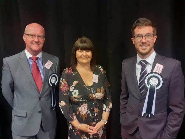 North Wales Pioneer: Father-and-son Nigel and Michael Smith and Kay Louise Redhead secured the Kinmel Bay ward.