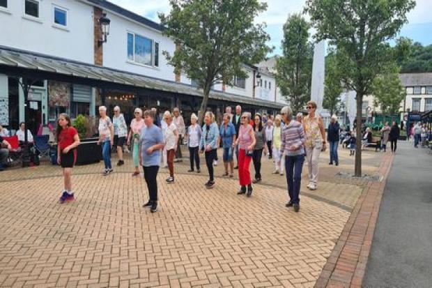 Line dancers in Holywell put on an event at the weekend. Photo provided by Julie Gabriel