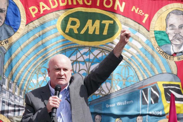 RMT general secretary Mick Lynch has accused the UK Government of an 'anti-democratic move to undermine Welsh devolution'. Picture: Dominic Lipinski/PA Wire