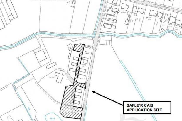 A developer was given permission to build eight homes for travelling show people at Gors Farm on Gors Road in Towyn..