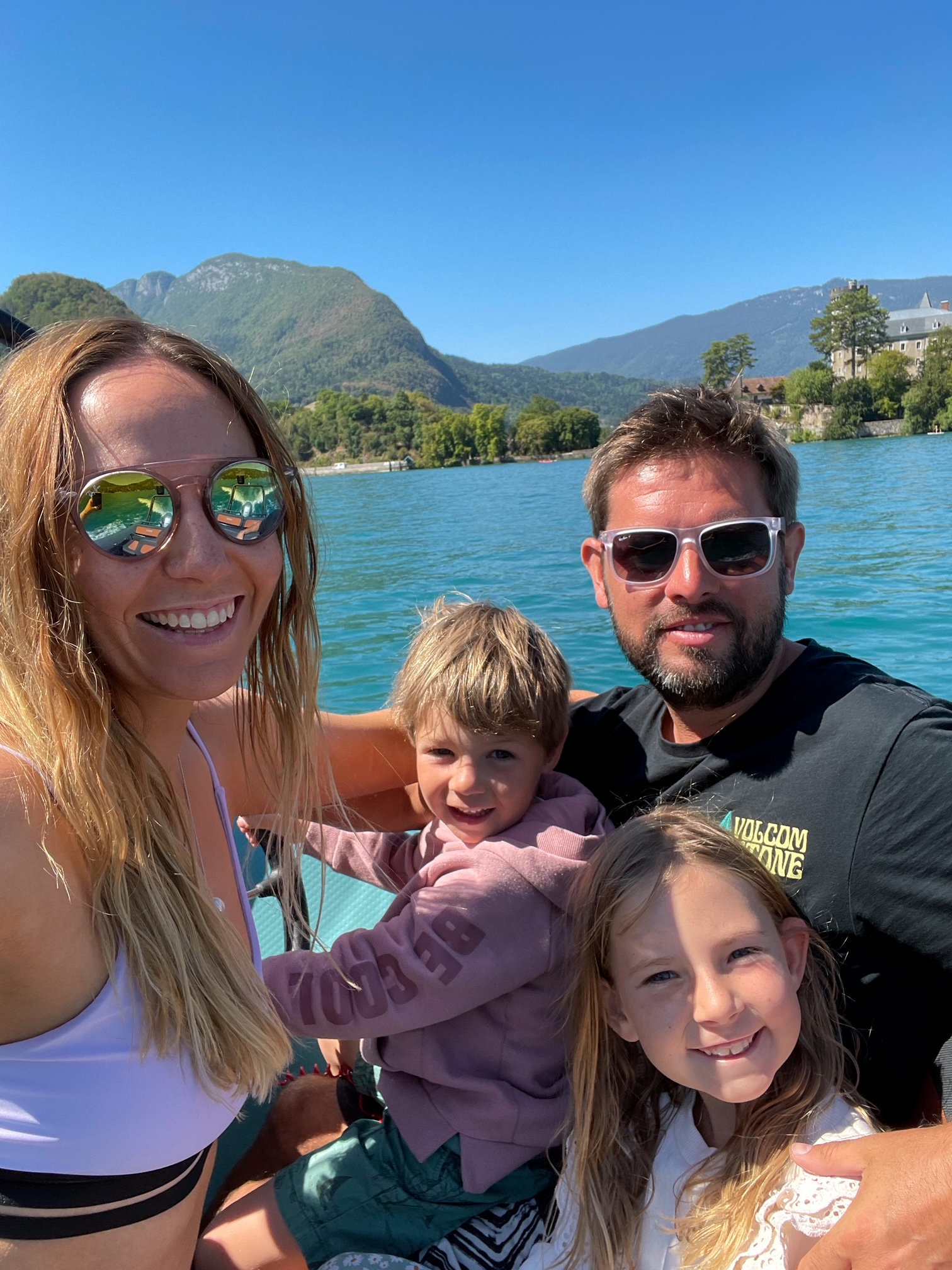 Sailor Heather Kemp and her family on their journey around the France. September 22 2022. See SWNS story SWCRseanic. A sea-faring mum who has spent the last five years exploring Britain’s coasts has revealed the top 10 UK landscapes – best