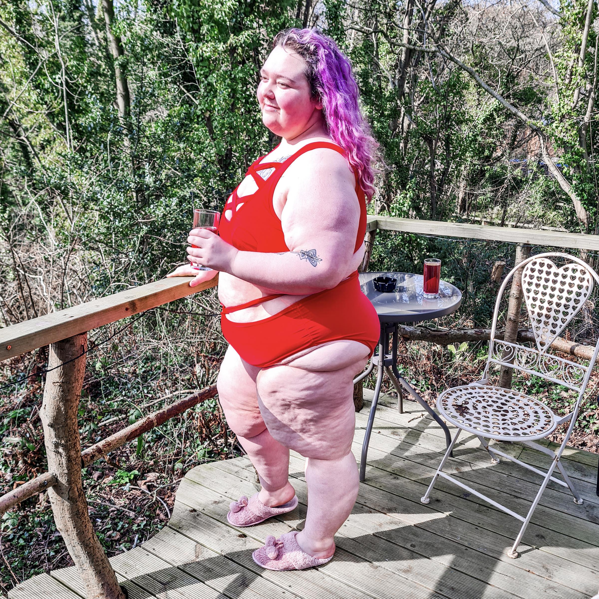 Beckie from Llandudno has embraced body positivity. Photo: SWNS