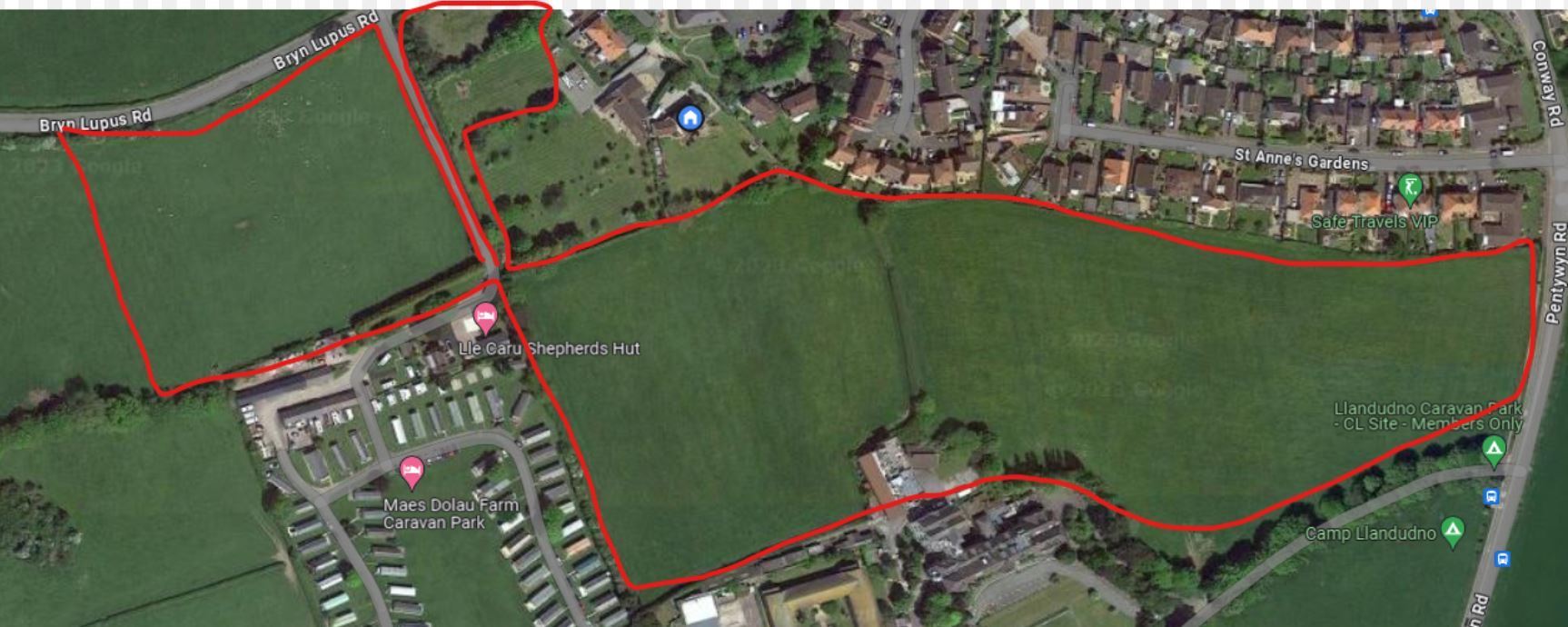 The Llanrhos Local Residents’ Group have now written to councillors in opposition to the plans for land off Pentywyn Road and Bryn Lupus Road in Llanrhos..