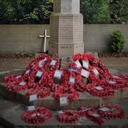 Wreaths were laid at Llanfairfechan War Memorial during a restricted commemoration on Sunday. Picture: Llanfairfechan Town Council/Facebook