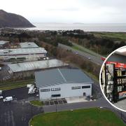 The location of CRL Group's Conwy Morfa base. Inset: the interior of their new store. Photos: CRL Group