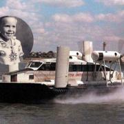 Charles Leach was just a boy when the Rhyl hovercraft used to speed by. Photos: Charles Leach and Rhyl History Club