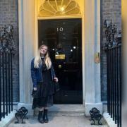 Ally Elouise at 10 Downing Street. Photo: Prom Ally/Canva