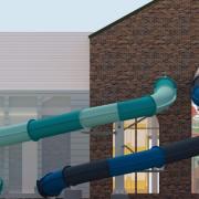 3D images show how the slide might potentially look. Images from Denbighshire County Council Planning Portal.