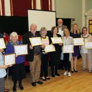 The Llandudno in Bloom committee with their previous awards