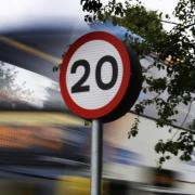 30mph roads will be reduced to 20mph from September 17.