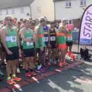 The start of the Stone 10k race