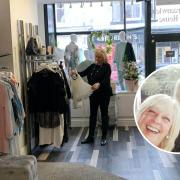 Inside Paris Boutique. Inset: Debra Mursell and her sister, Karen.