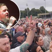 Crowds at Ministry of Sound concert in Colwyn Bay and inset, Rag'n'Bone Man headlined on the Sunday