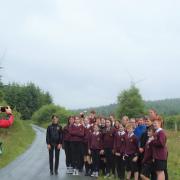 Ysgol Dyffryn Conwy pupils visit the wind farm