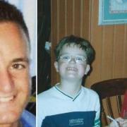 Craig who died aged 24 and back when he was a youngster (left) with Daniel Jones (right) who organised the event