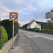 20mph speed sign tampered with in Llanrhos