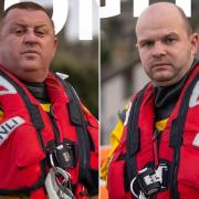 (L-R) Steve and Alan of Conwy RNLI, who were both involved in this rescue operation