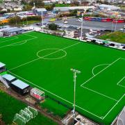The OPS Wind Arena with its new pitch.