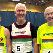Steve Gardner, Pat Finnie and Don Hale at the indoor open event