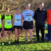 Some members of the NWRRC cross country team at Wrexham last Saturday