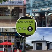 Some of the businesses in Llandudno that were rated.