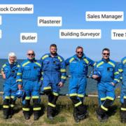 Current volunteers in Llandudno's Coastguard crew and their respective full-time jobs