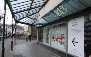 Marks & Spencer store in Llandudno, relocating the menswear to the main store. Mostyn Street..KR050218a.