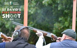 Enjoyable clay pigeon shooting for all – last year’s participants.