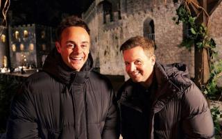 Ant and Dec at the I'm a Celeb castle. Image: AntandDec/Instagram