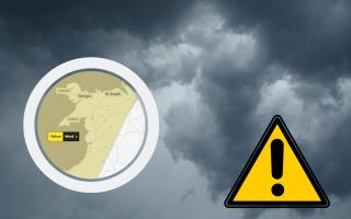 Llandudno, Conwy and Colwyn Bay will all be affected by the Met Office weather warning (Met Office/Canva)
