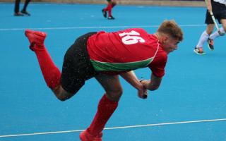 Alex Starling in action for Wales.