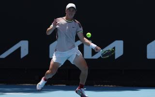 Welsh tennis ace Viktor Frydrych playing at the Junior Australian Open (Getty Images)